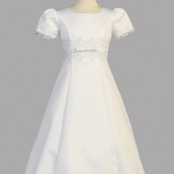 Lito Other - NWT Girls White Satin First Communion Dress 14